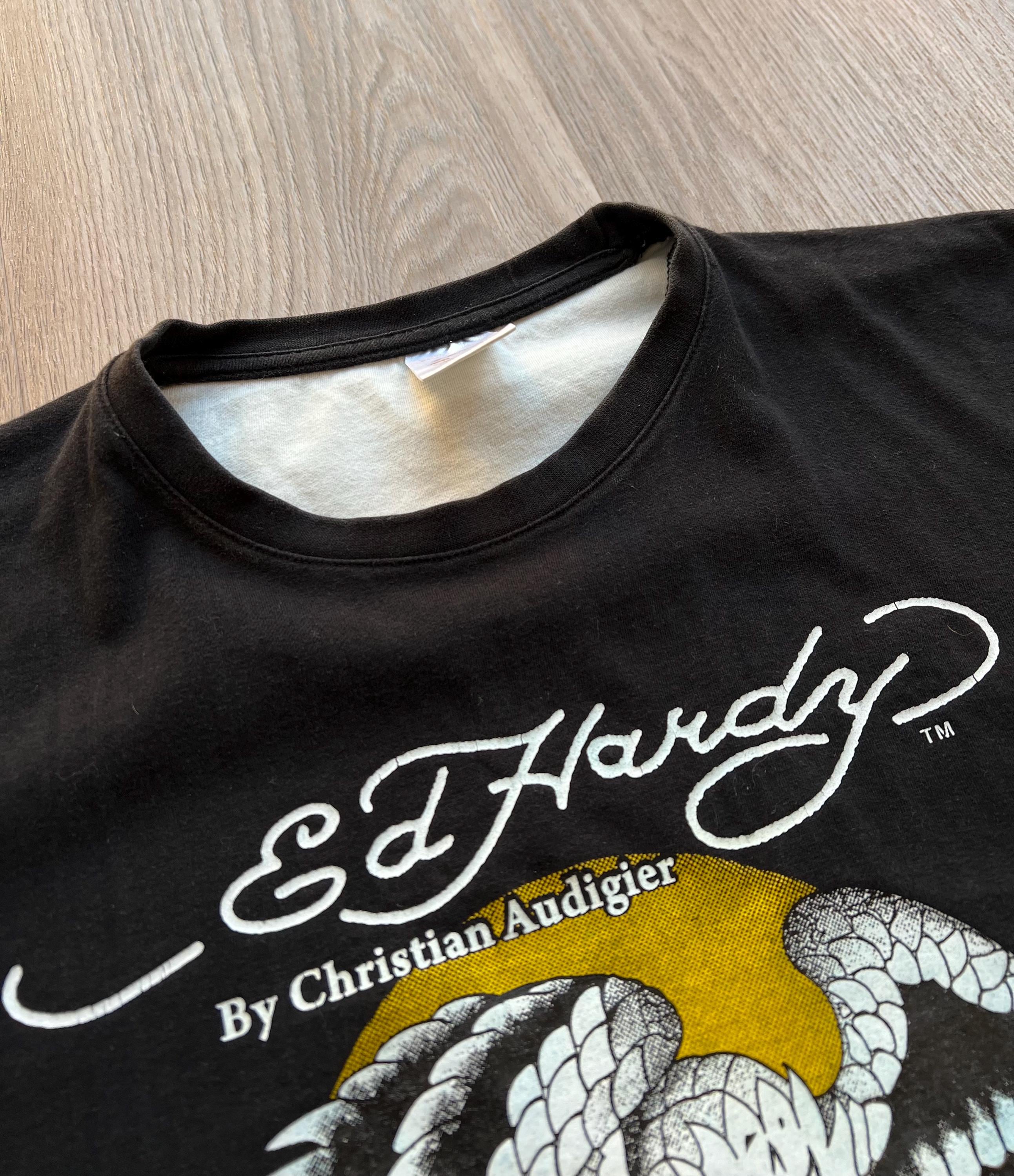 Vintage Ed Hardy by Christian Audigier Eagle and Snake T-shirt - Etsy