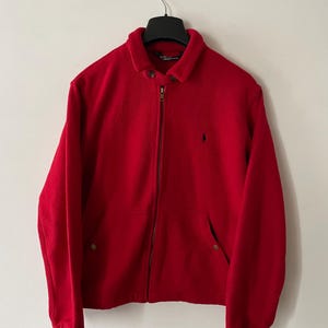 Vintage Polo Ralph Lauren Fleece Bomber Jacket