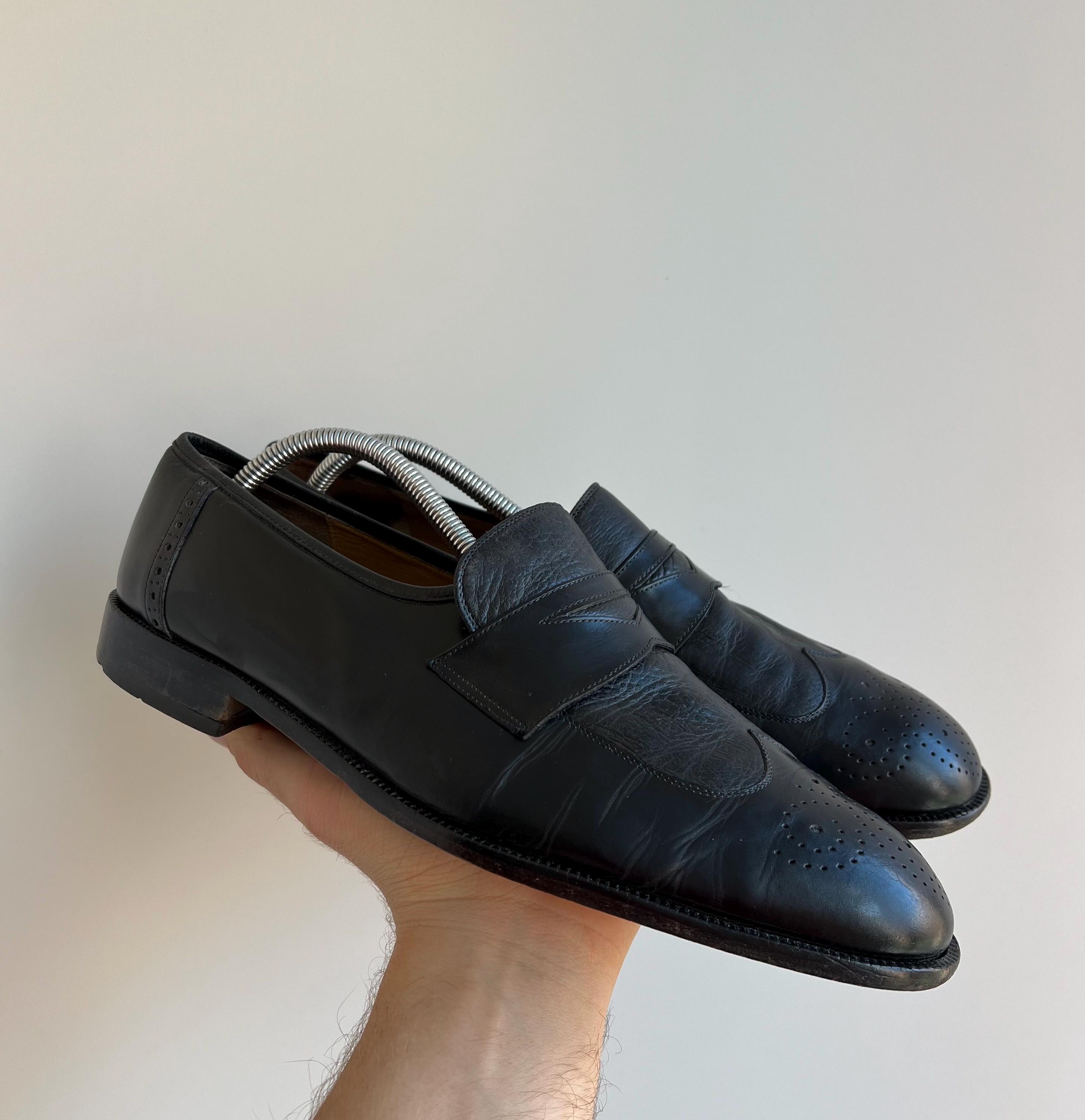 Vintage Bally Black Leather Loafers Shoes - Etsy display picture 1