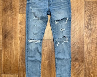 Amiri リップドライトブルージーンズ デニムパンツ