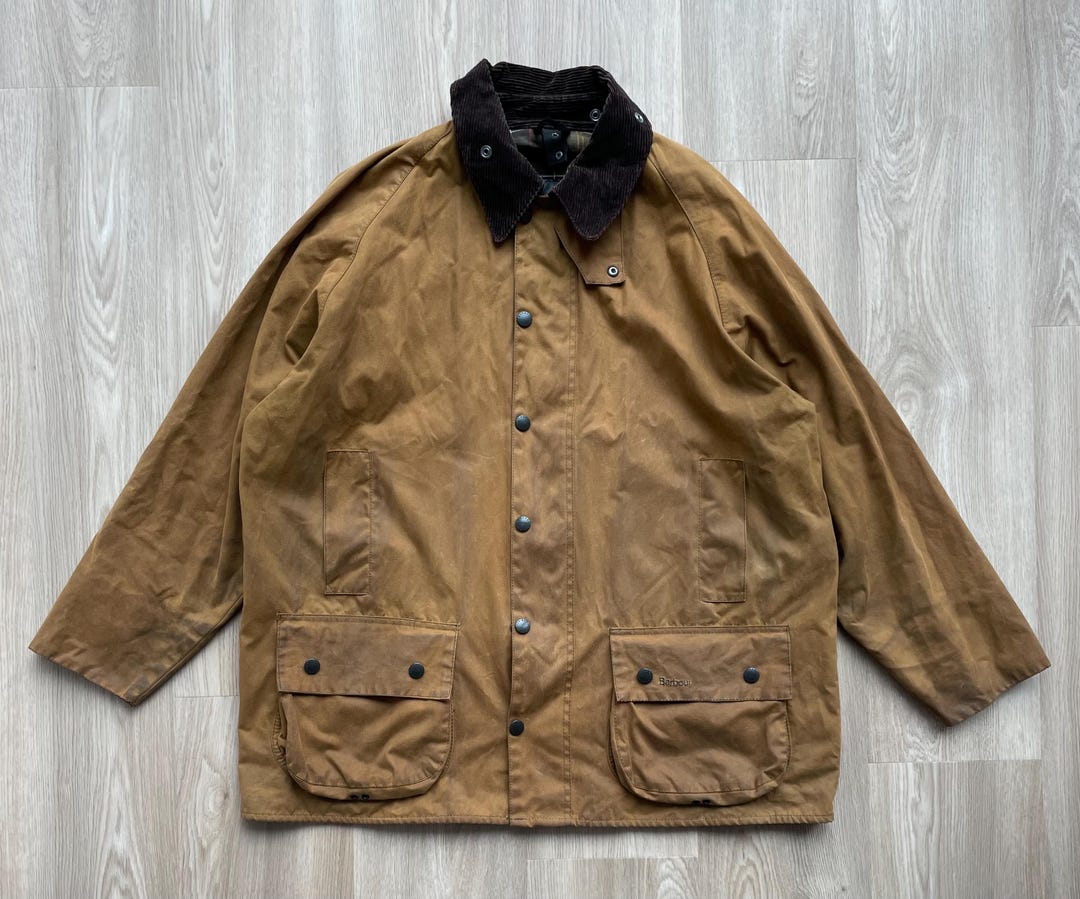 Vintage Barbour Beaufort Waxed Jacket - Etsy