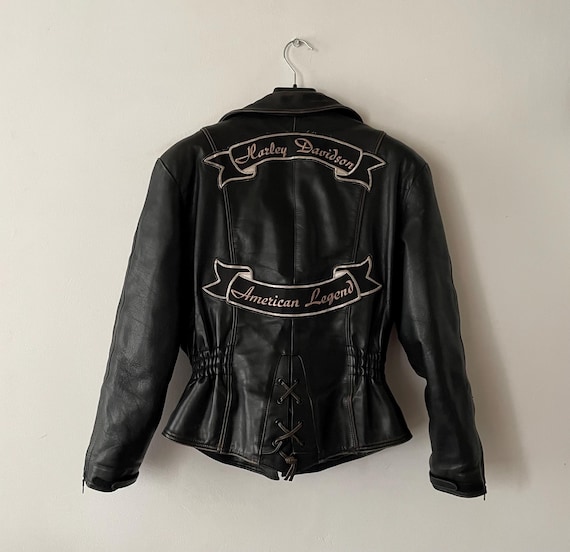 ジャケット・アウター VINTAGE Harley-Davidson Motorcycle Jkt Vintage Harley Davidson Classic Leather Motorcycle Biker