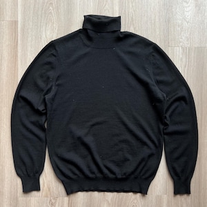Gran Sasso Black Wool Knit Sweater