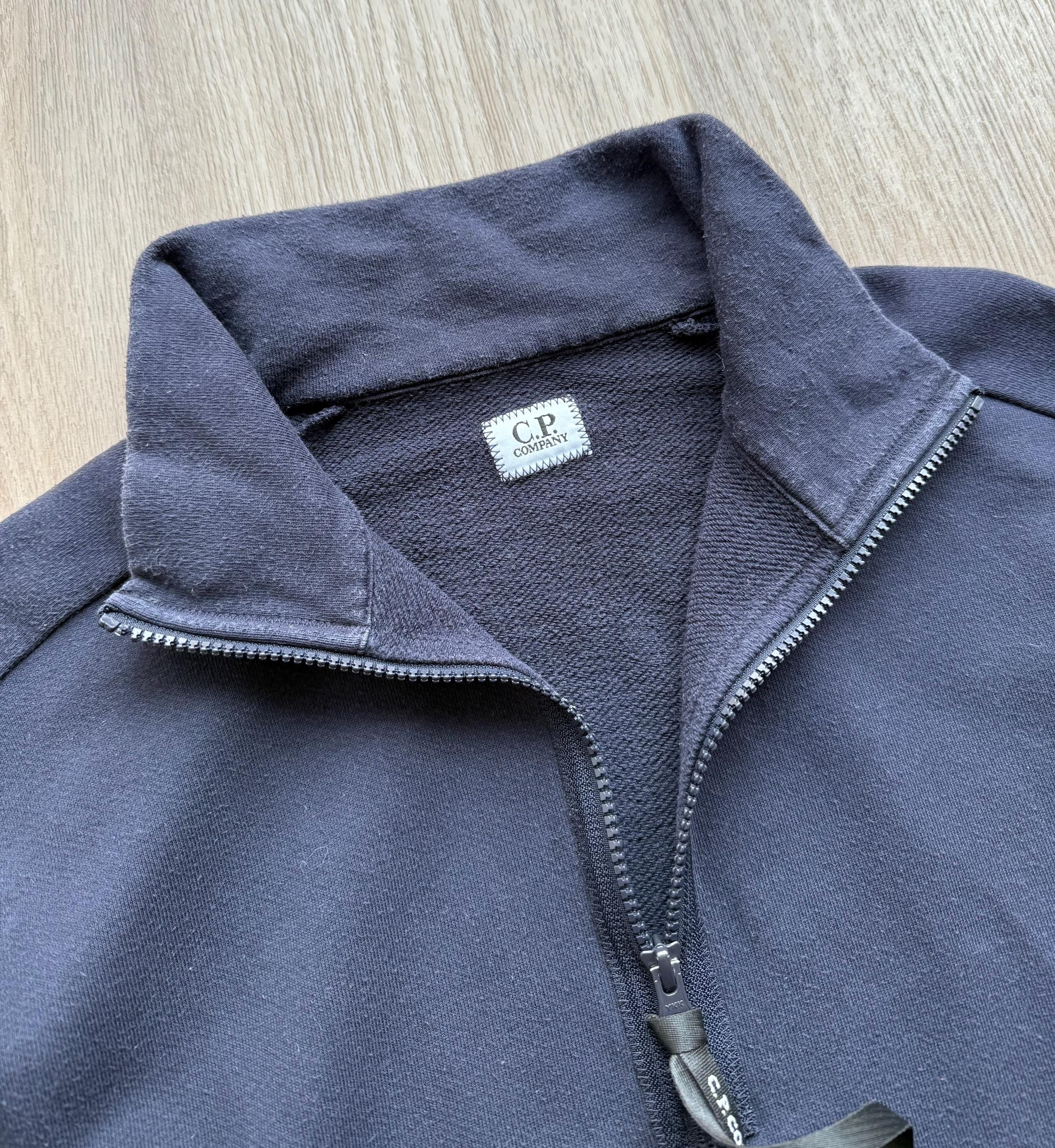 C.P. Company 1/3ジップ ネイビーブルー スウェットシャツ - Etsy 日本