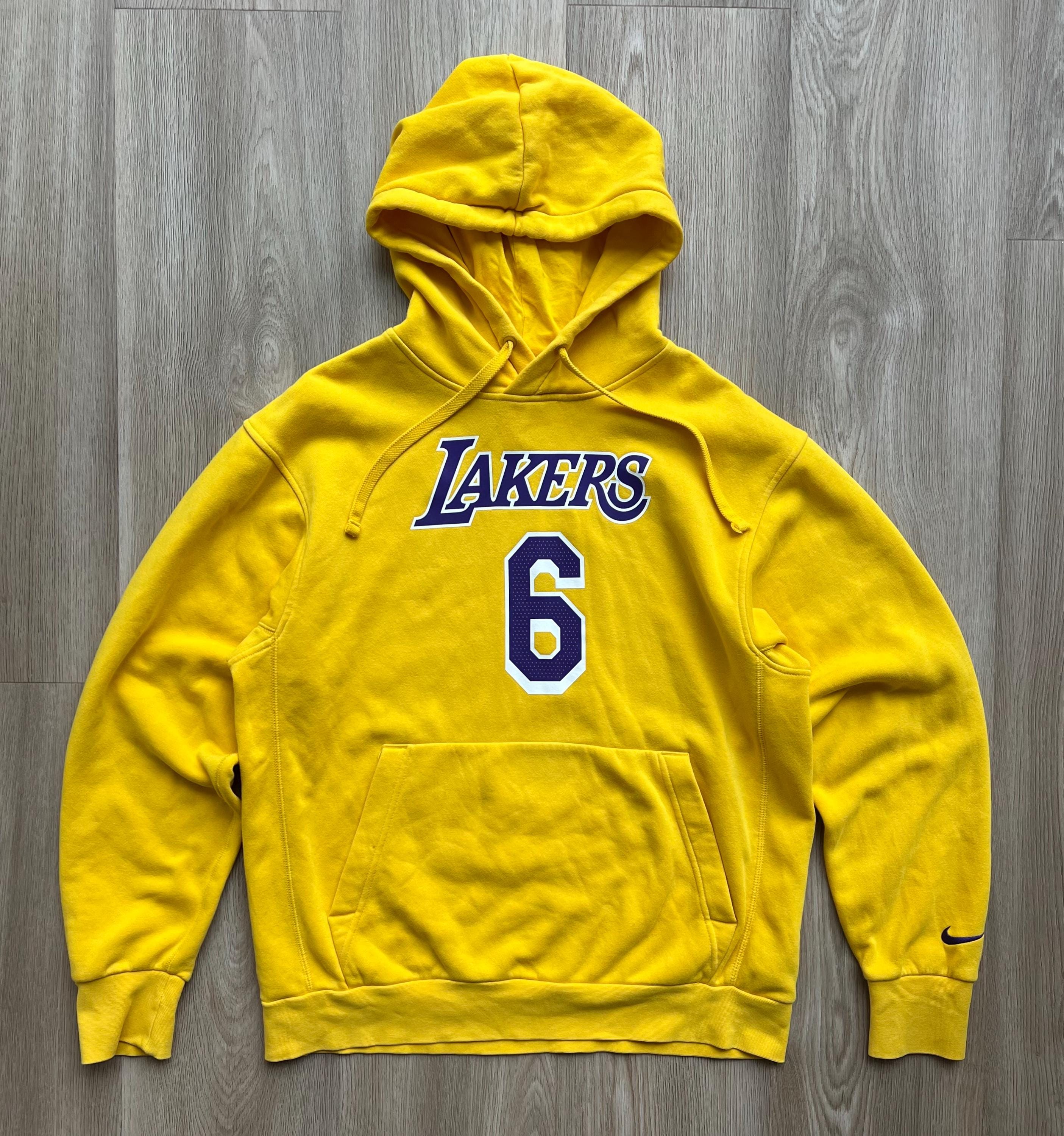 Nike NBA Los Angeles Lakers #6 James Basketball Hoodie - Etsy