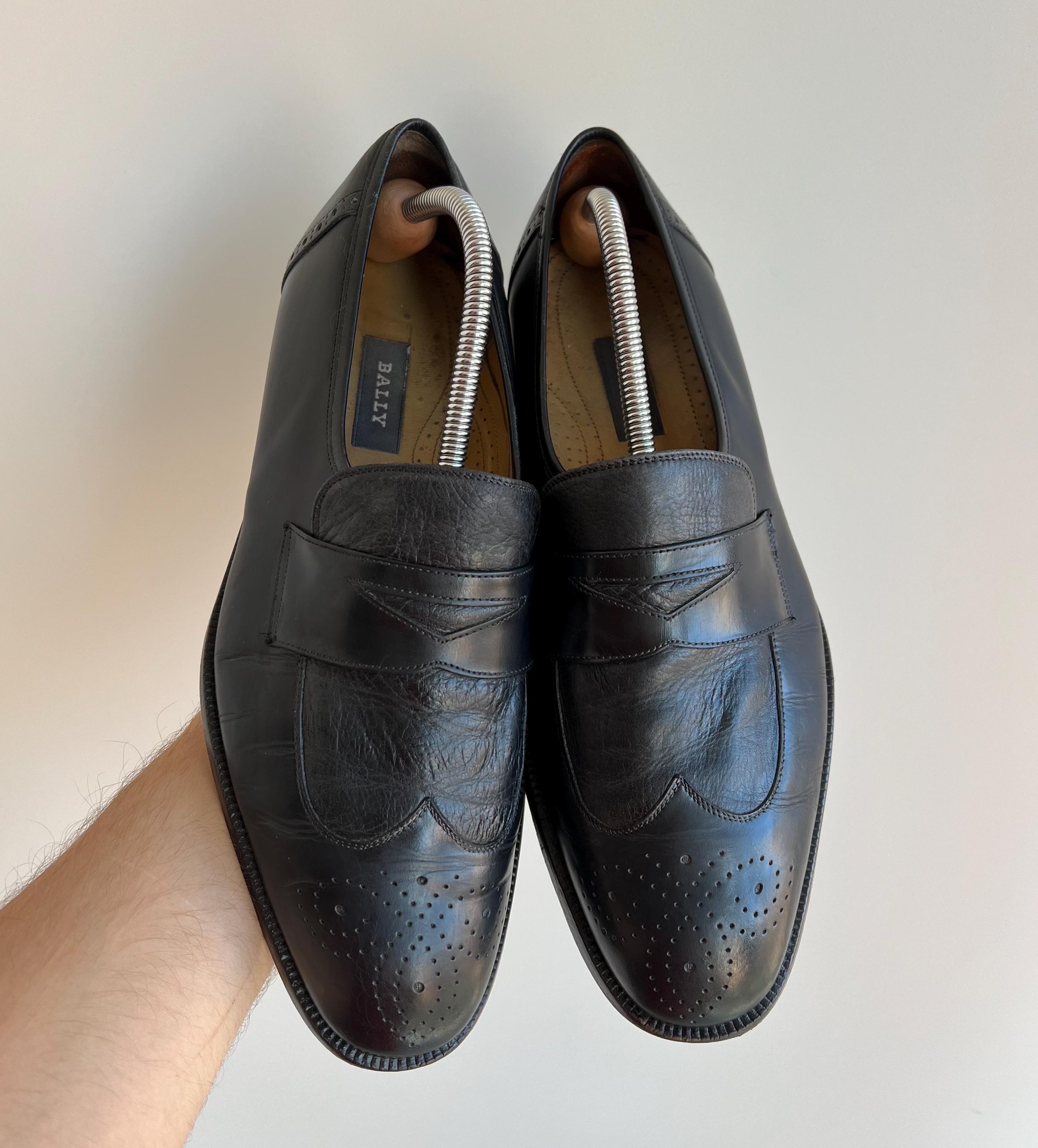 BALLY MEN\'S VINTAGE BLACK SOFT LEATHER LUXURY LOAFER (BLACK) 1980s Bally loafers These are a family heirloom that... | Depop main image 4