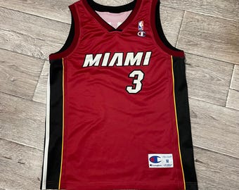 Vintage 90s Champion Miami Heat #3 Steve Smith NBA Jersey | Size