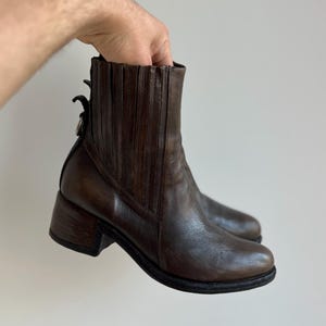Airstep A.S. 98 Leather Boho Biker Ankle Boots AvantGarde