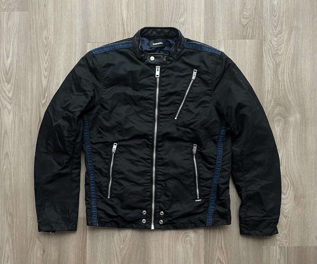 Diesel Biker Nylon Jacket - Etsy