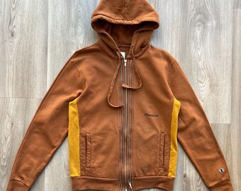Champion by Wood Wood Pleasure Brown Zip Up Hoodie