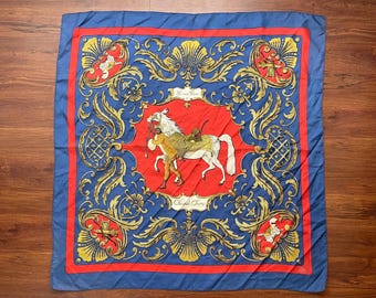 HERMÈS CHEVAL TURC Carré De Soie 1989 Christiane Vauzelles - Etsy