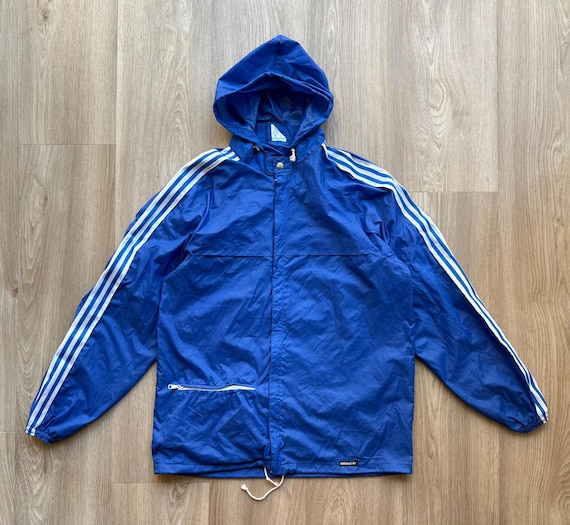 Vintage 70-80s Adidas Ventex Blue Windbreaker Track Jacket - Etsy