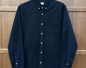 Vintage Edwin Tokyo Japan Black Flannel Button Up Shirt