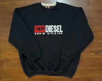 Vintage Diesel Denim Division Black Sweatshirt
