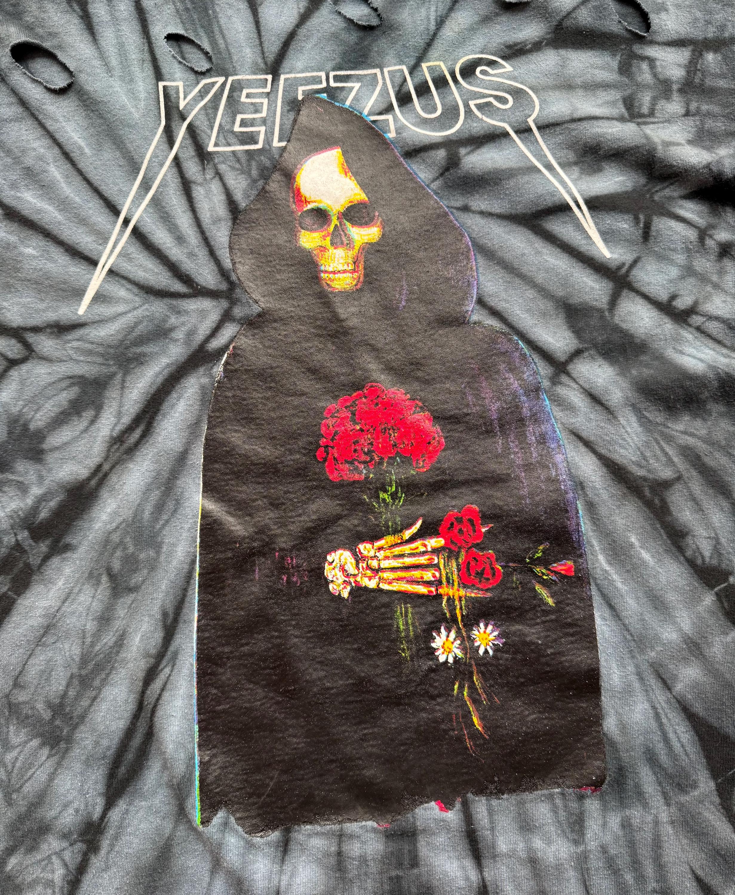 カニエ・ウェスト Yeezus ツアー Tシャツ リーパー タイダイ Tシャツ