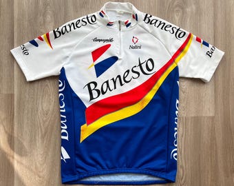 Maillot Cyclisme Vintage Nalini Banesto - Campagnolo - Taille L, Polyester, Homme