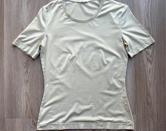 Vintage Escada Beige T-Shirt Tee