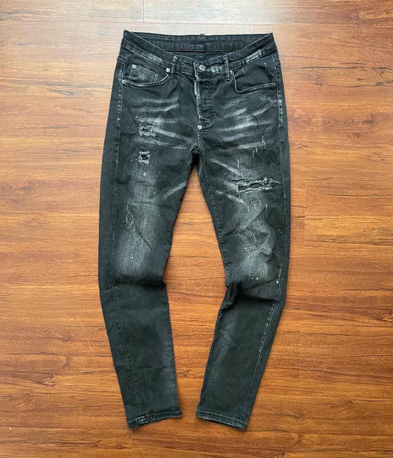 Dsquared2 Denim Slim Fit Black Jeans