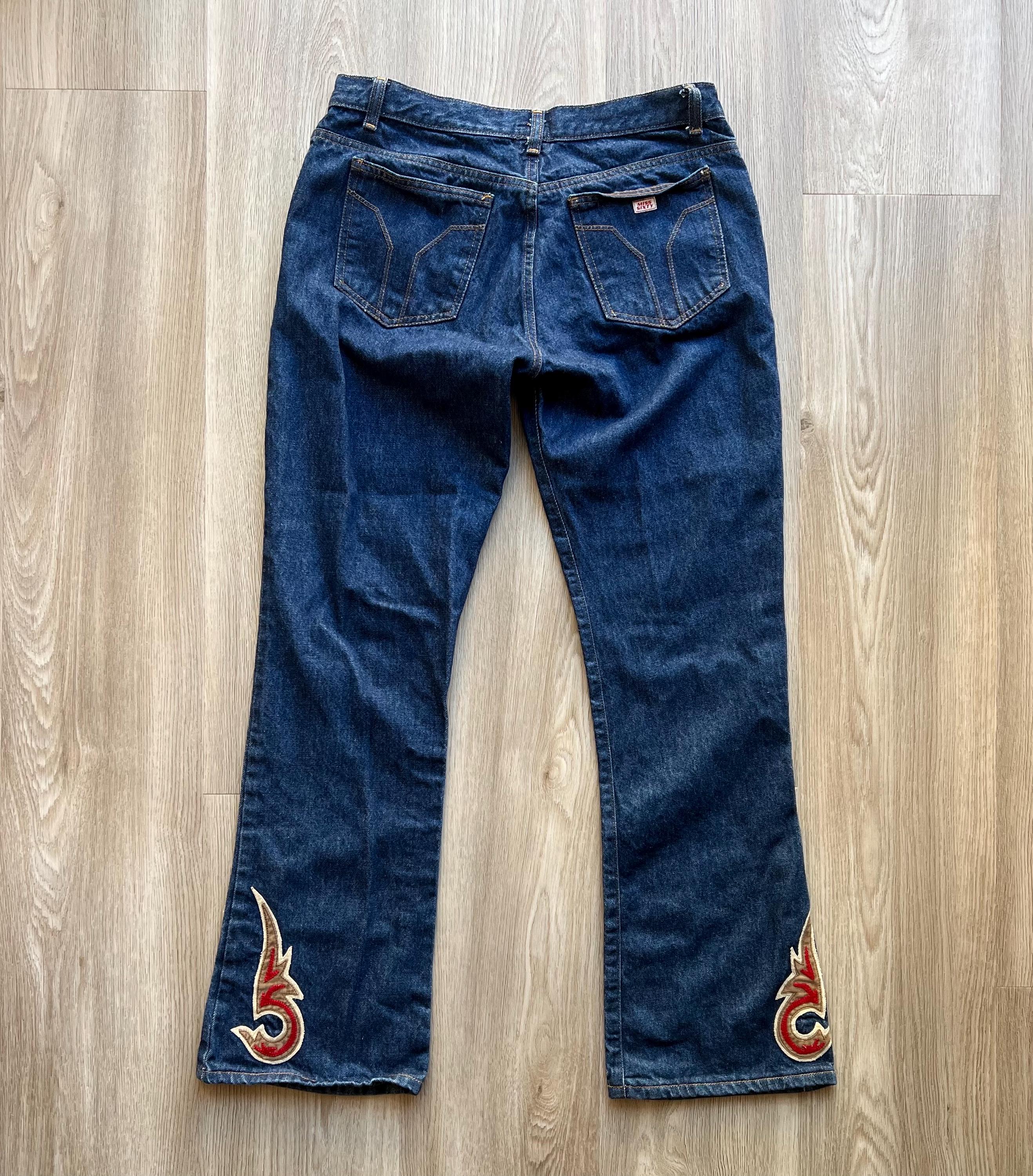 Vintage Miss Sixty Embroidered Logo Blue Jeans Y2K - Etsy UK
