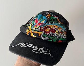 Ed Hardy Christian Audigier Hat Snapback New York Grail - Etsy