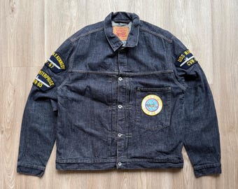 Vintage LEVI'S 507 Type 2 II Selvedge Denim Trucker Jacket Size 38