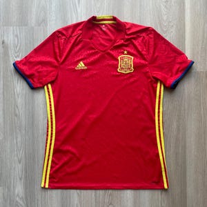 Adidas Spain 2016-17 Football T- Shirt Soccer Jersey
