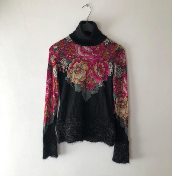 Kenzo Flowers Knit Sweater - Etsy 