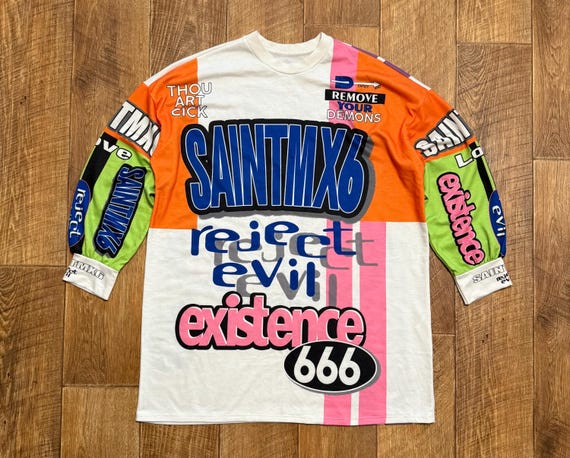 Saint Michael MX6 Motocross Long Sleeve T-shirt - Etsy New Zealand