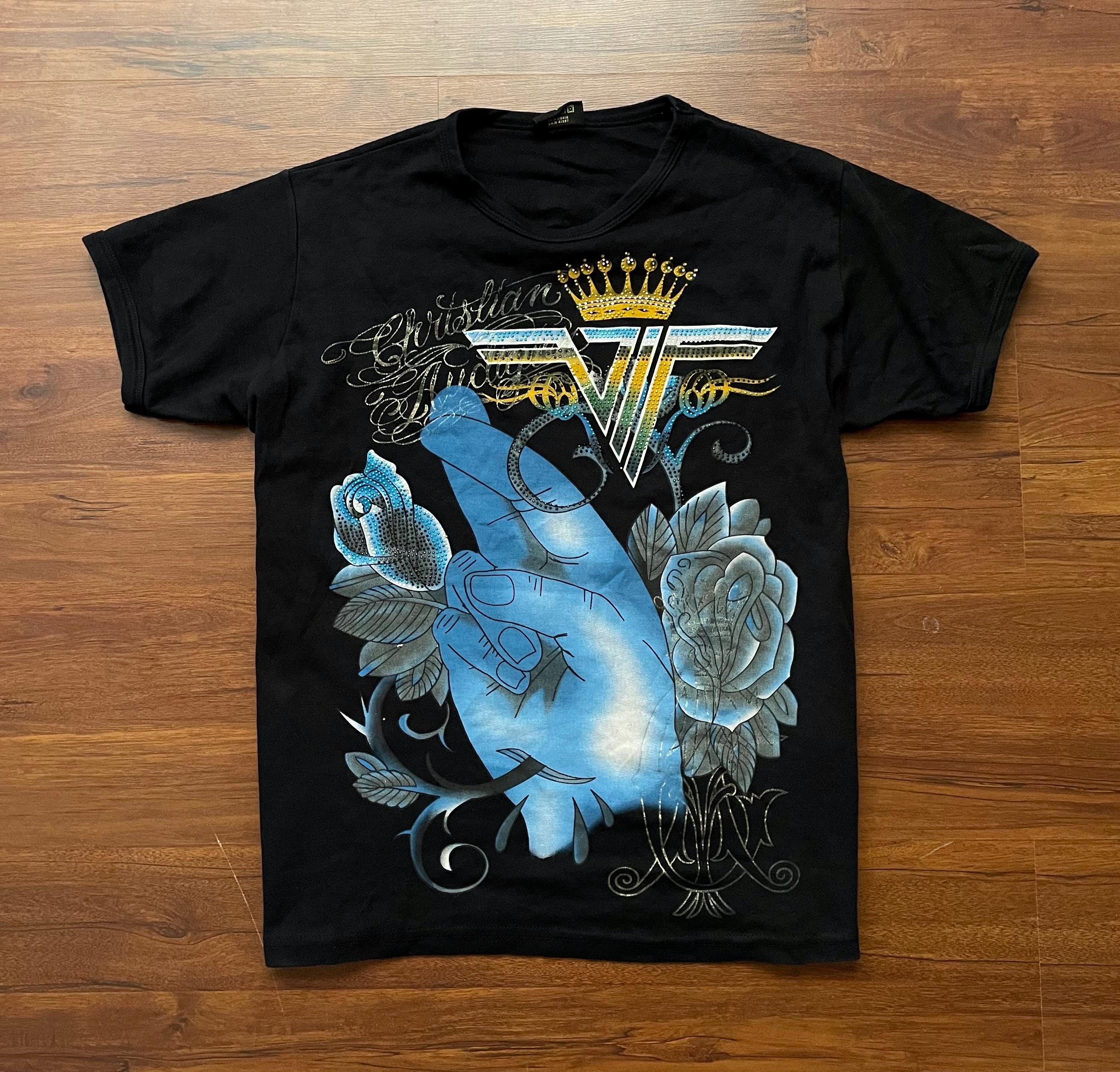 クリスチャン・オードジェー エド・ハーディー ビッグロゴ Tシャツ 