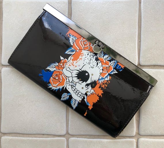 Ed Hardy Wallet Christian Audigier Black Purse - Etsy