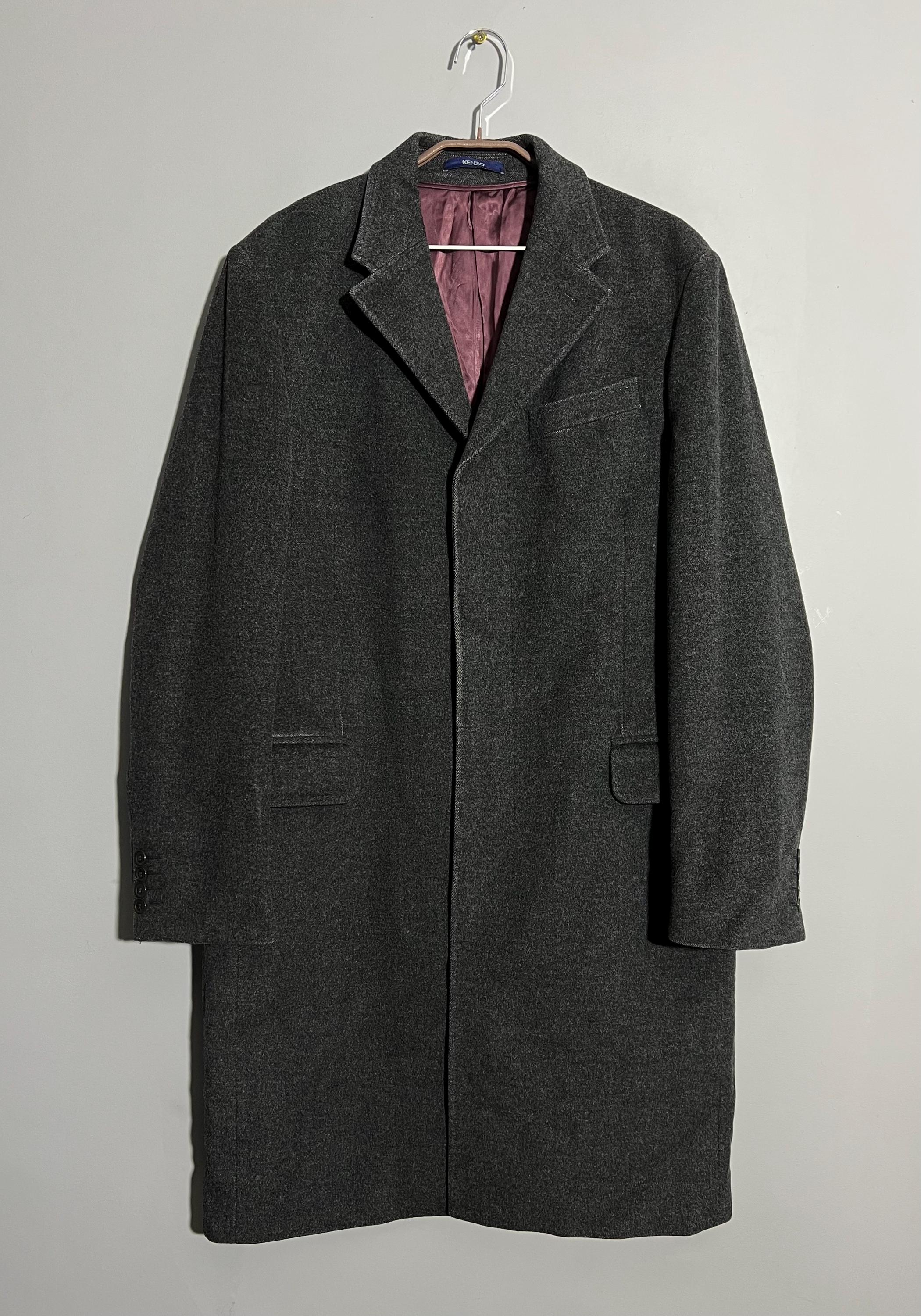 ジャケット・アウター vintage KENZO HOMME wool coat ew Vintage Kenzo Homme Wool Gray Coat Jacket - Etsy Canada