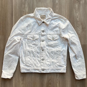 Vintage Polo Ralph Lauren White Denim Jacket
