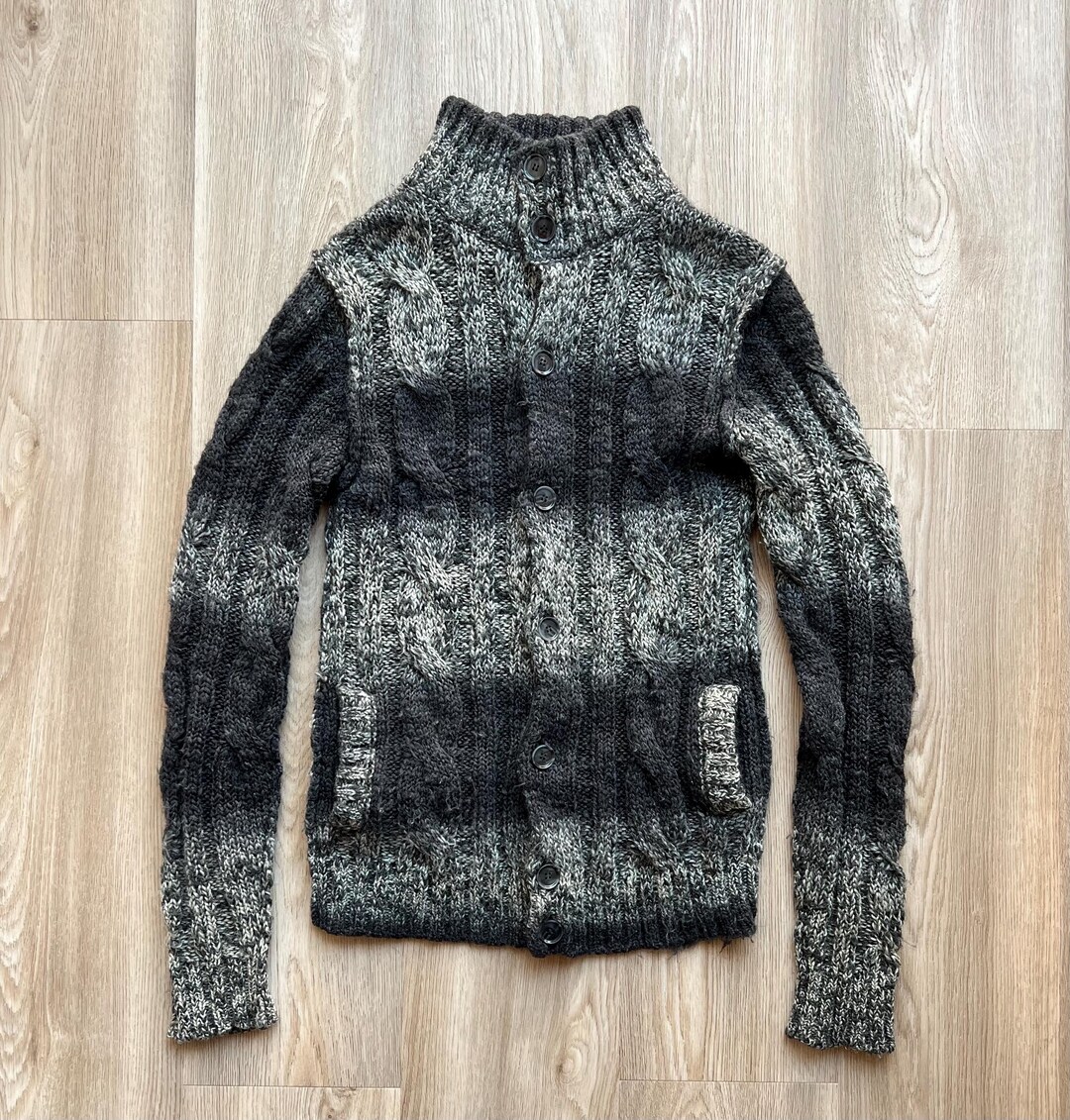 Cardigan Dolce & Gabbana En Laine Câblée Rouge - Taille IT 38 / UK 6 - Occasion Très Bon état