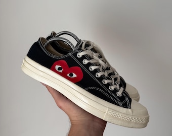 Converse x CDG Play Comme Des Garçons Black Low Sneakers