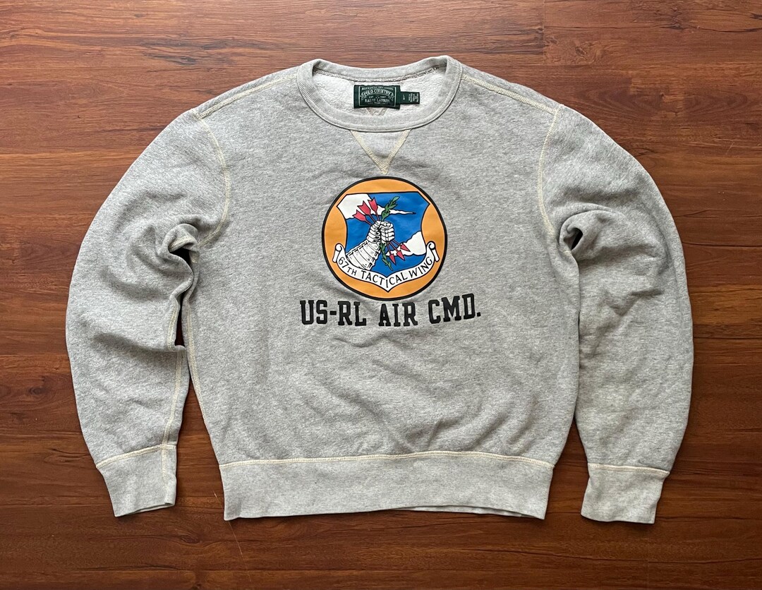 \"90s ラルフローレン\" crewneck sweatshirt 7f グレー Polo Ralph Lauren Vintage Fleece Crewneck x Yankees in Gray