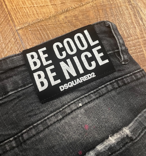 Dsquared2 Be Cool Be Nice Denim Shorts - Etsy