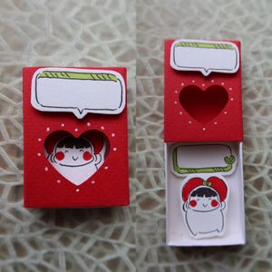 Blank Cards - Handmade Matchbox cards - Cute and Fun Design