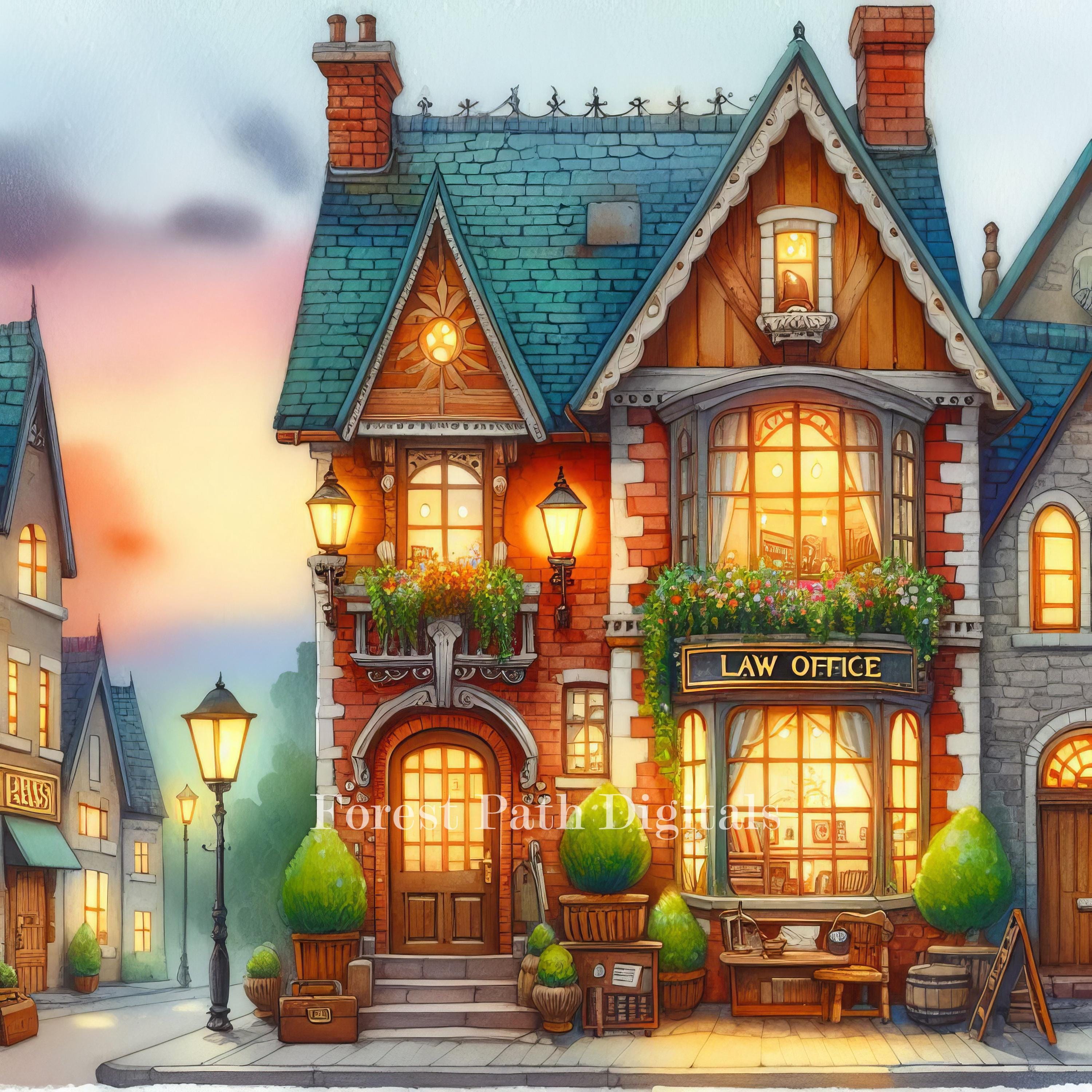 Village Law Office - Clip Art Bundle, Digital Download, Digital Files