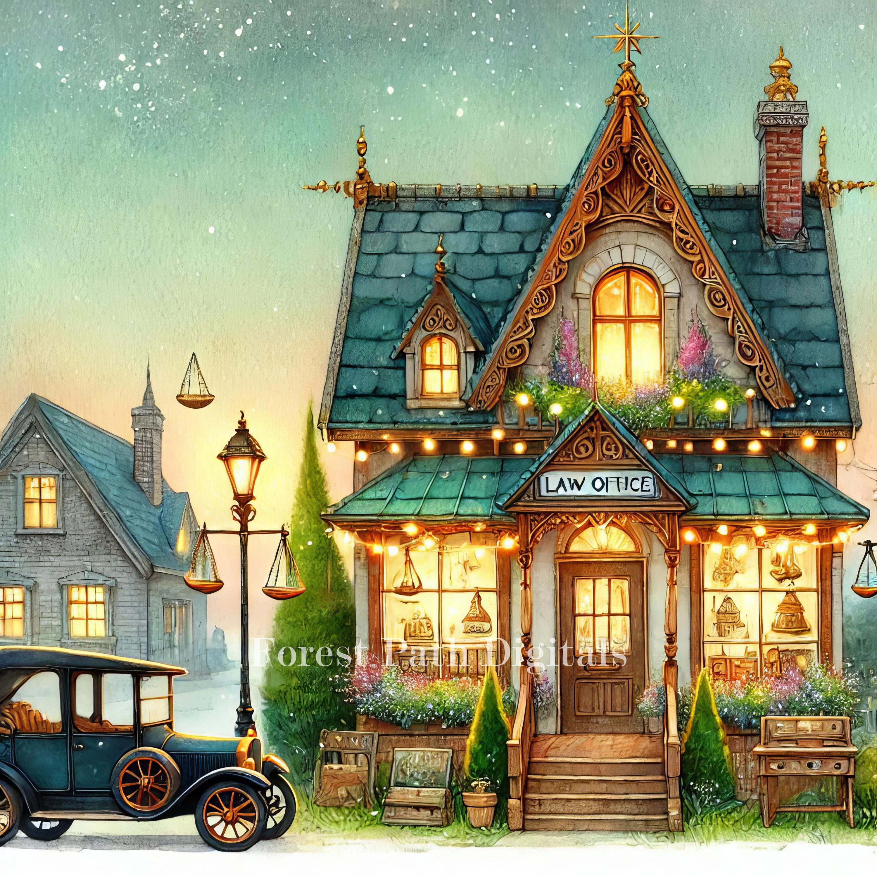 Village Law Office - Clip Art Bundle, Digital Download, Digital Files