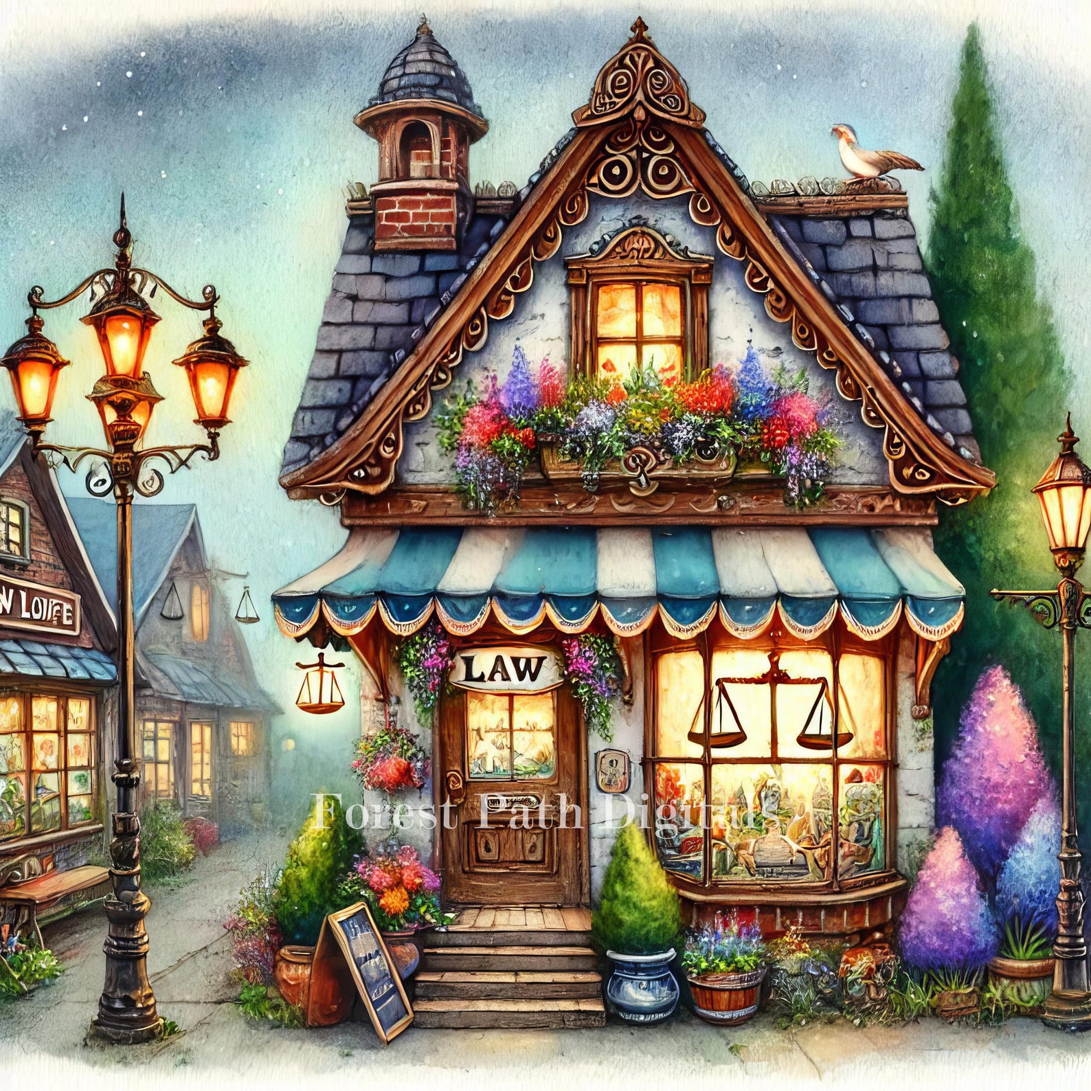 Village Law Office - Clip Art Bundle, Digital Download, Digital Files