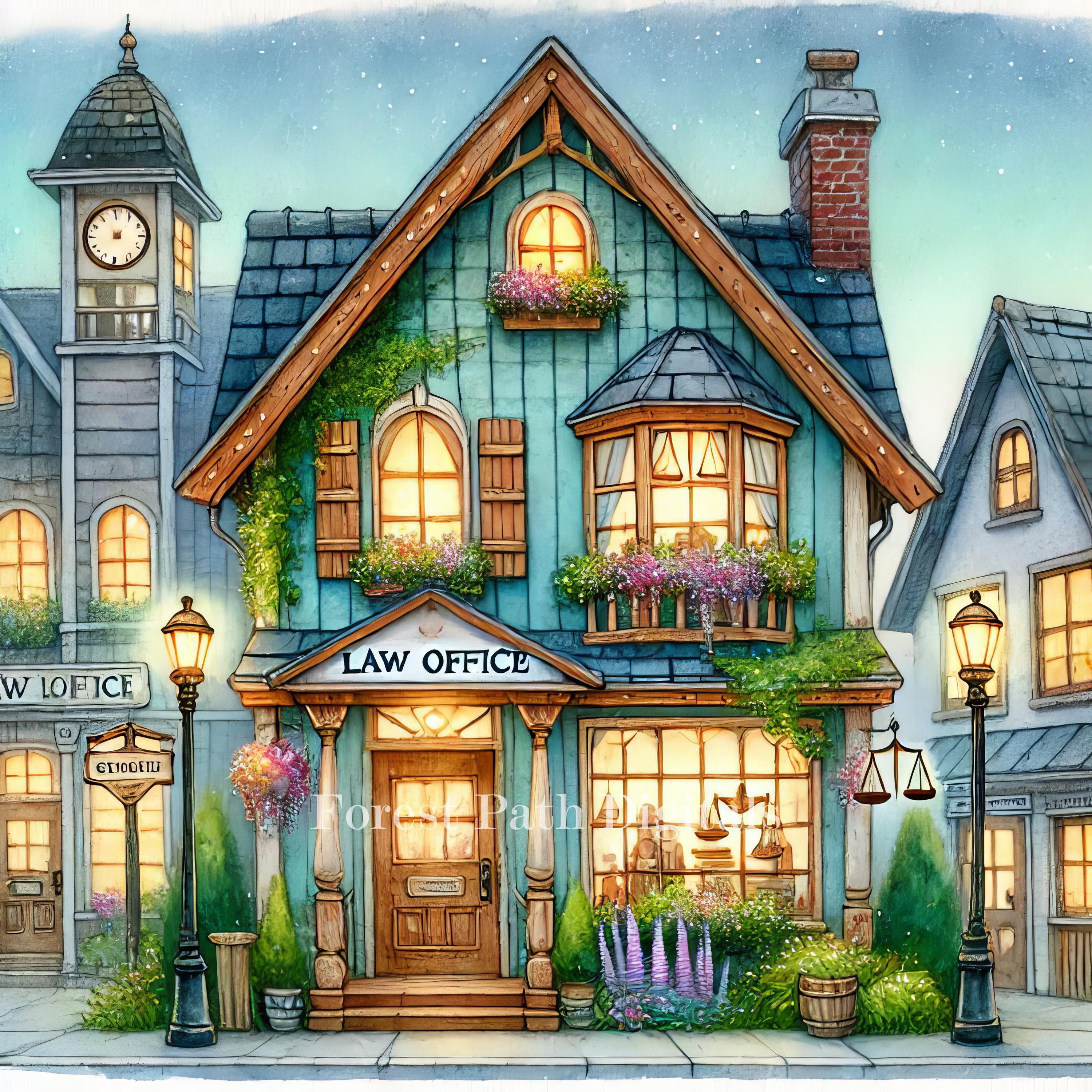 Village Law Office - Clip Art Bundle, Digital Download, Digital Files