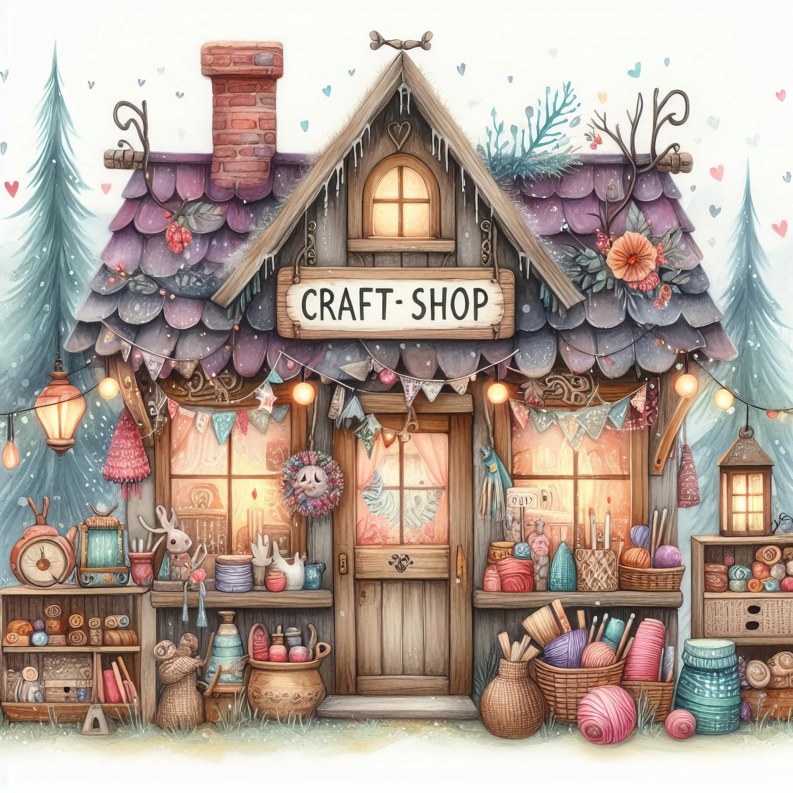 Craft Shop- Clip Art Bundle, Digital Download, Digital Files, Digital ...