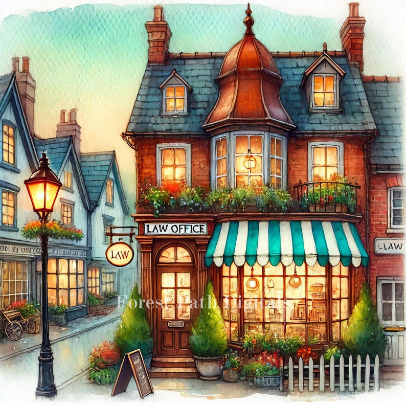 Village Law Office - Clip Art Bundle, Digital Download, Digital Files