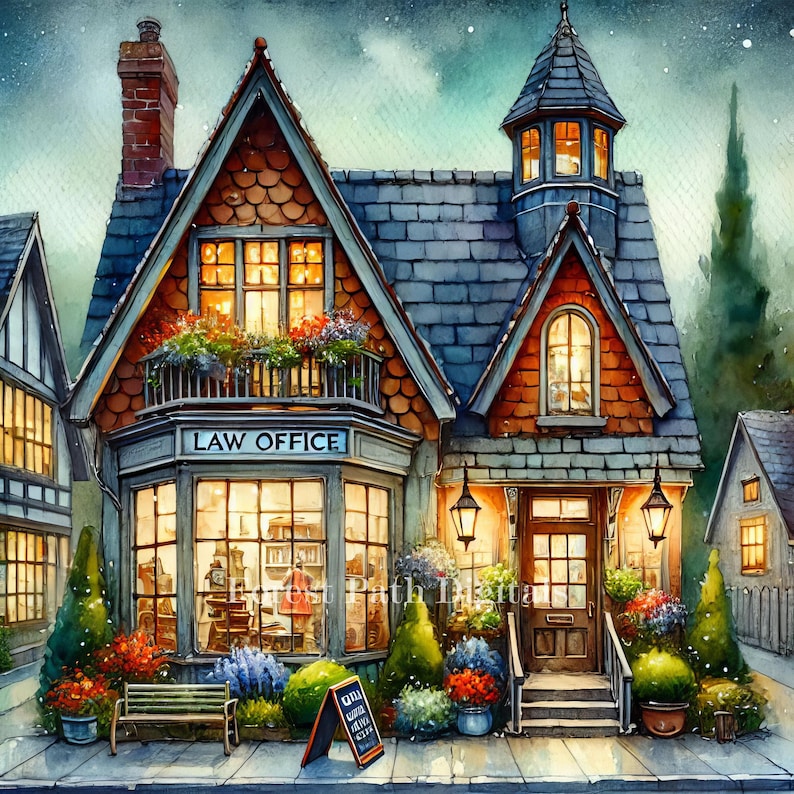 Village Law Office - Clip Art Bundle, Digital Download, Digital Files
