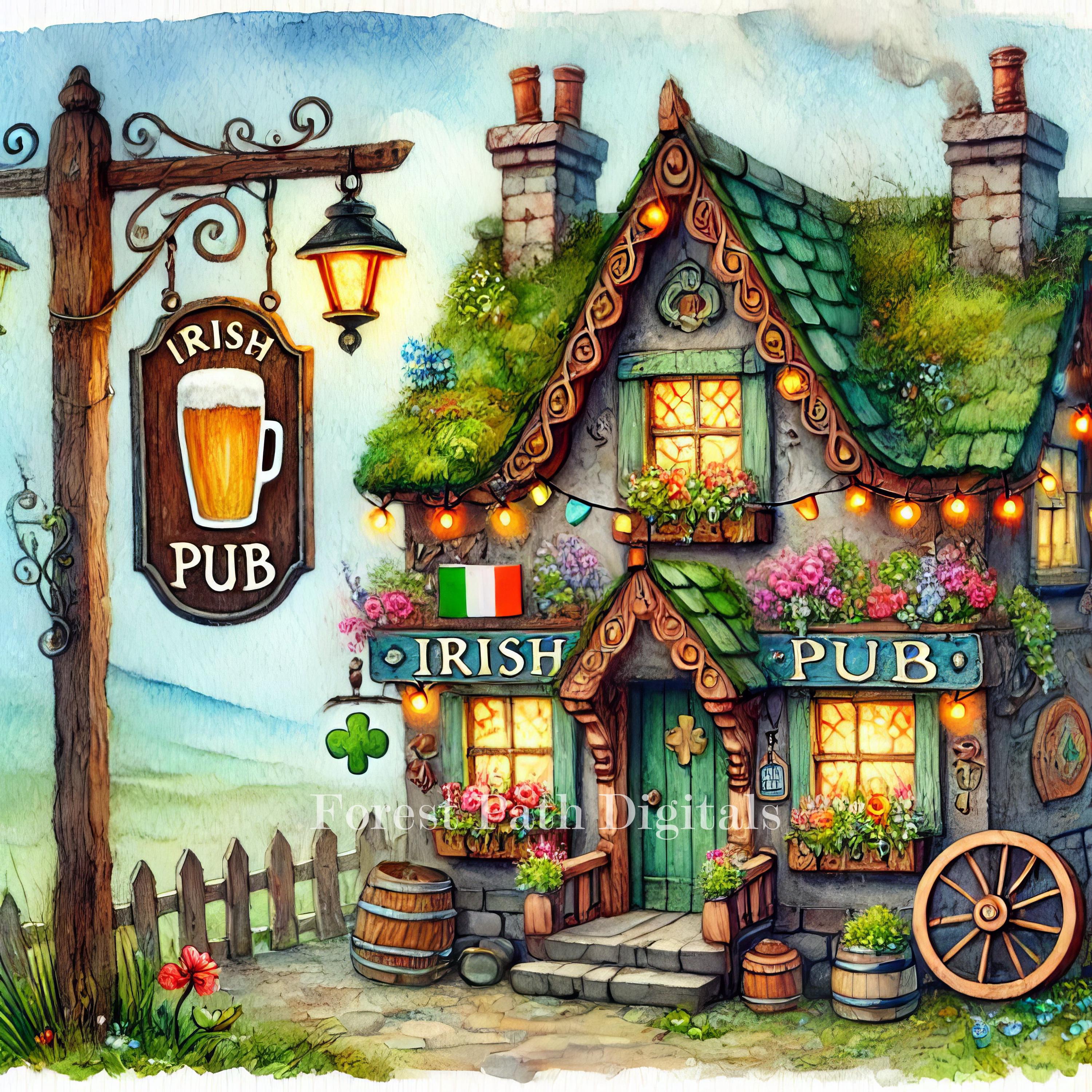 Irish Pub - Clip Art Bundle, Digital Download, Digital Files, Whimsical ...