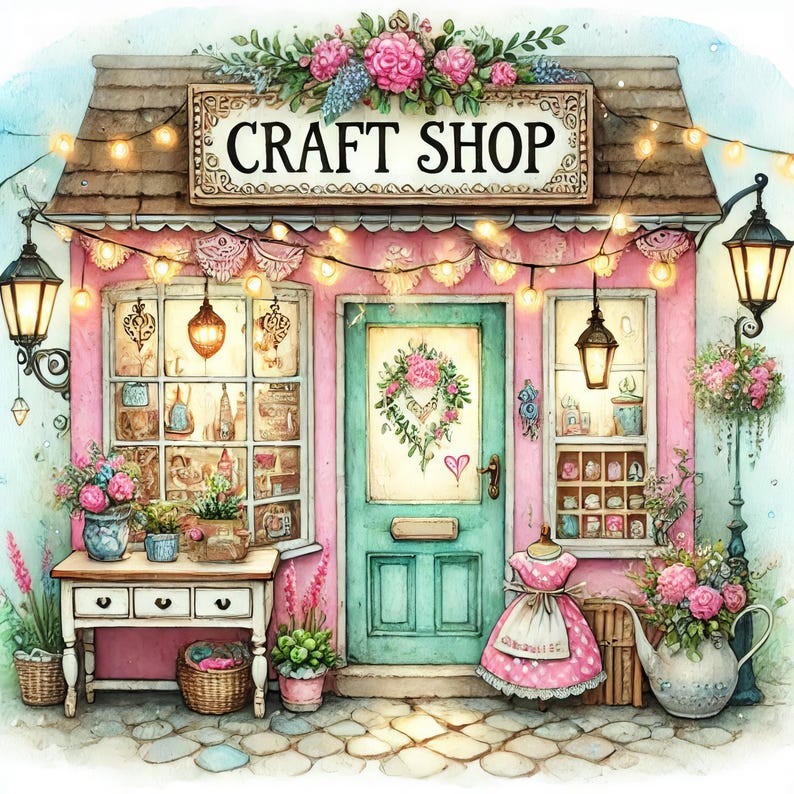Craft Shop- Clip Art Bundle, Digital Download, Digital Files, Digital ...