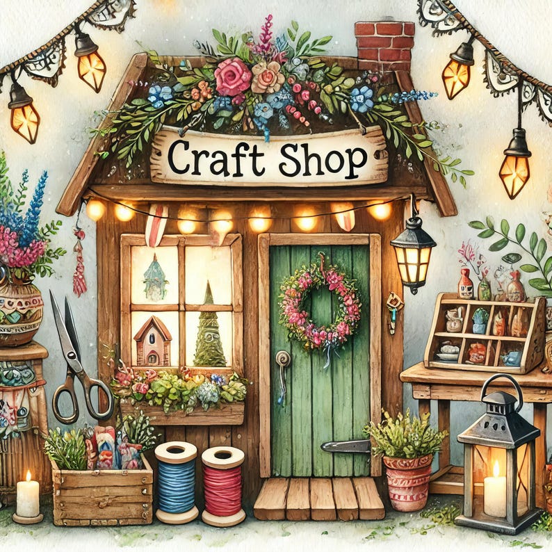 Craft Shop- Clip Art Bundle, Digital Download, Digital Files, Digital ...