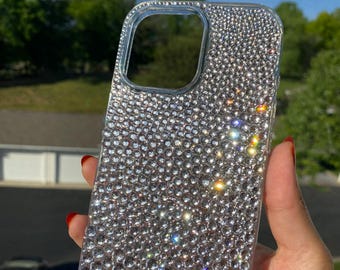 iPhone 16 pro max crystal rhinestones bedazzled case
