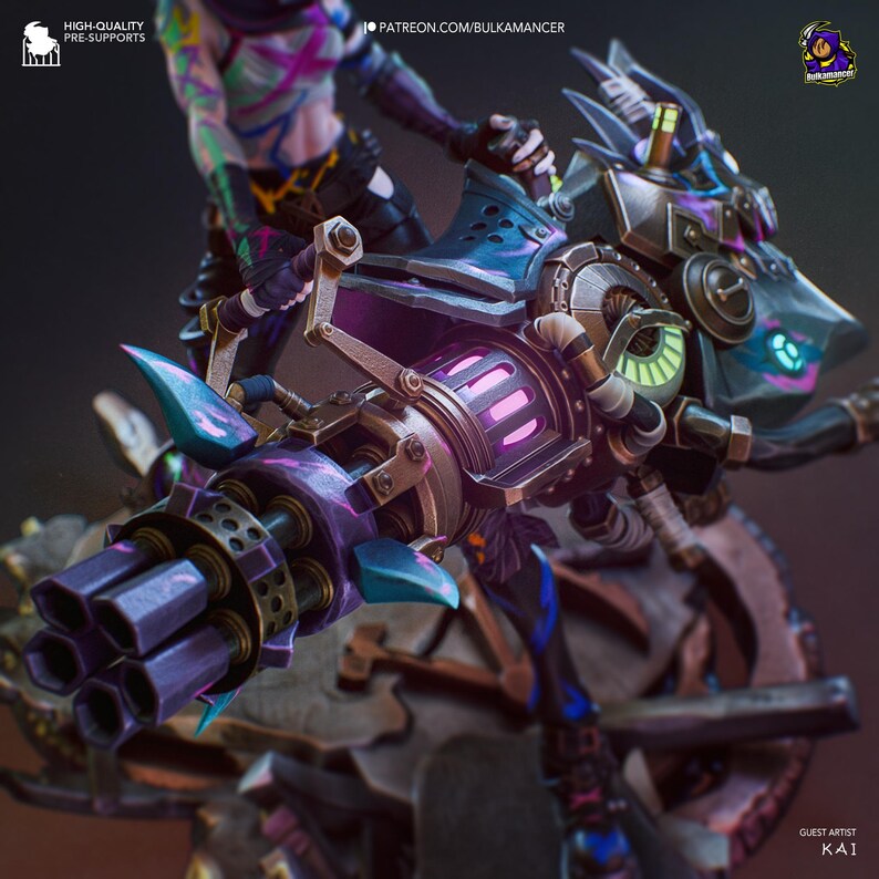 Jinx Fractured - Arcane | Figurine à peindre et à assembler