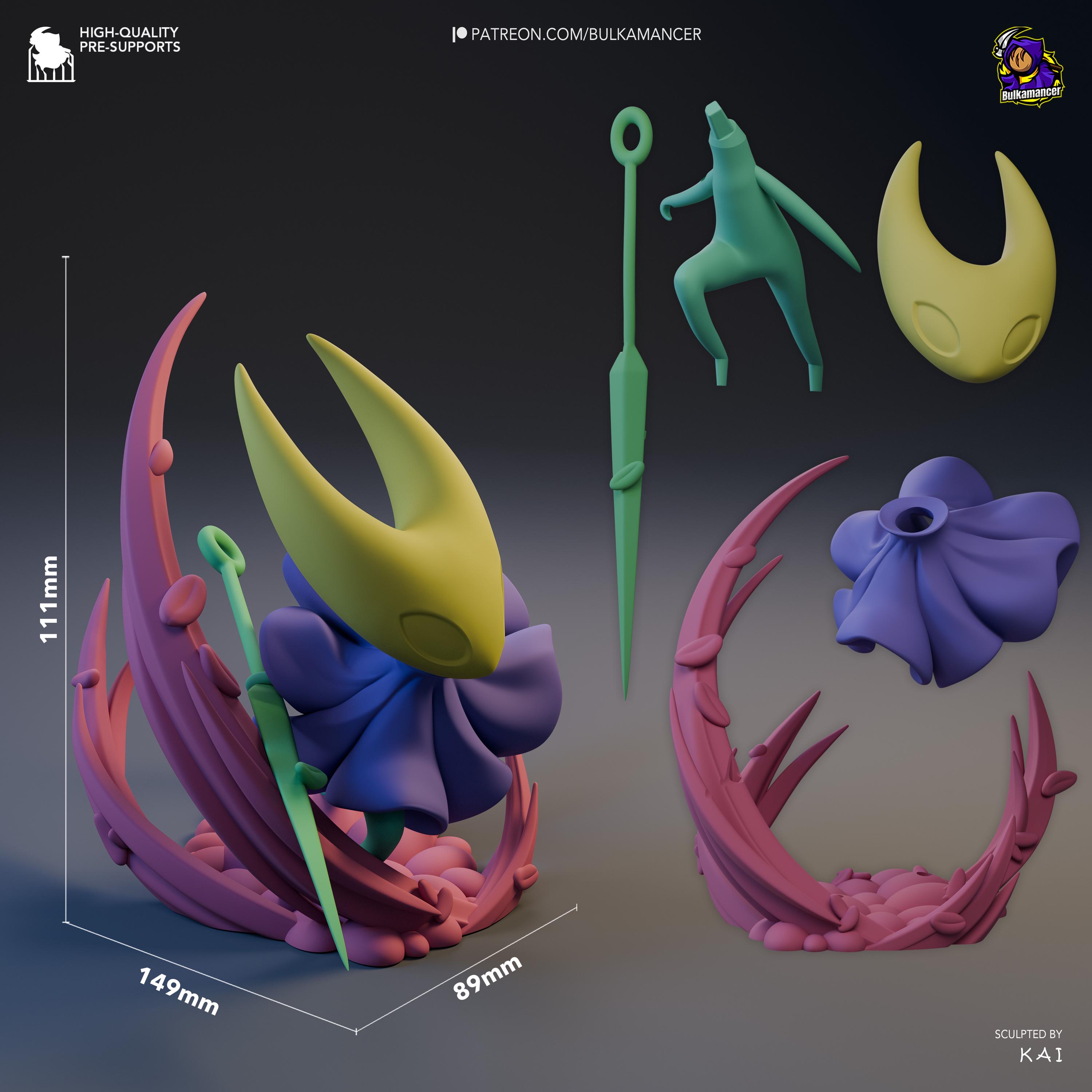 Hornet Hollow Knight Silksong Unpainted Resin Figure Garage Kit 3D